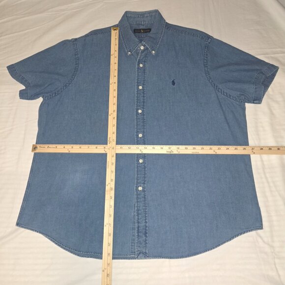 Ralph Lauren Floral Print Short Sleeve Button Down XXL Shirt - Picture 4 of 4